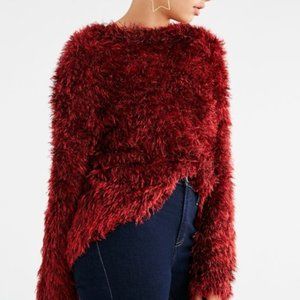 Women's Red Uo Tara Fuzzy Pullover